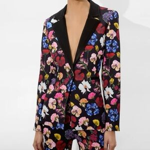 Alice + Olivia Hundley Floral Tailored Blazer